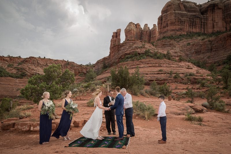 Back O' Beyond Cathedral Rock Trailhead Wedding