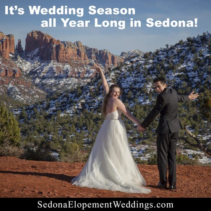 Sedona winter wedding