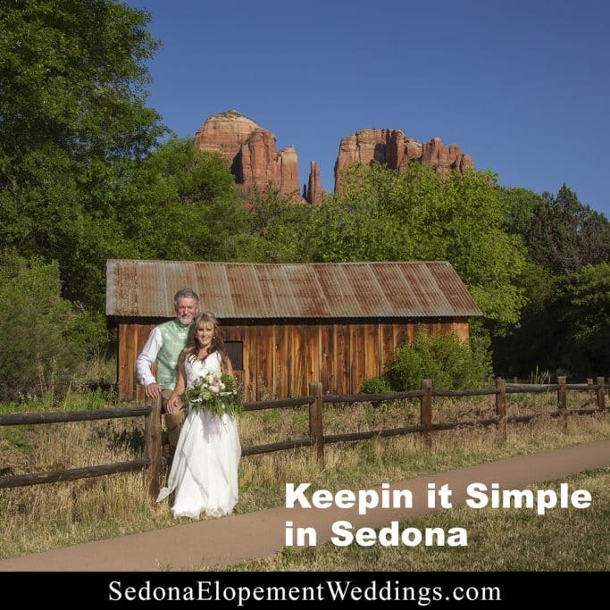 Simple Sedona Wedding