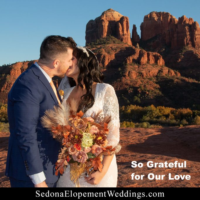 Fall Sedona Sunset Wedding